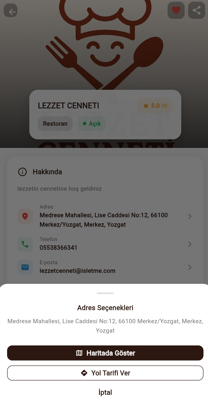 Harita ve Yol Tarifi